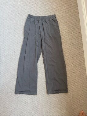 Brandy Melville Anastasia Wide-Leg Sweatpants - Charcoal Gray
